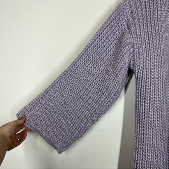 NWOT Anthropologie Chunky Knit Long Fringe Cardigan Size OS - Picture 9 of 12